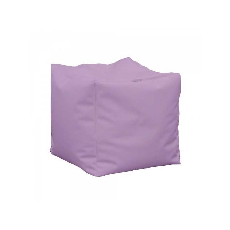 Taburet Cub, Material Piele ecologica - Violet