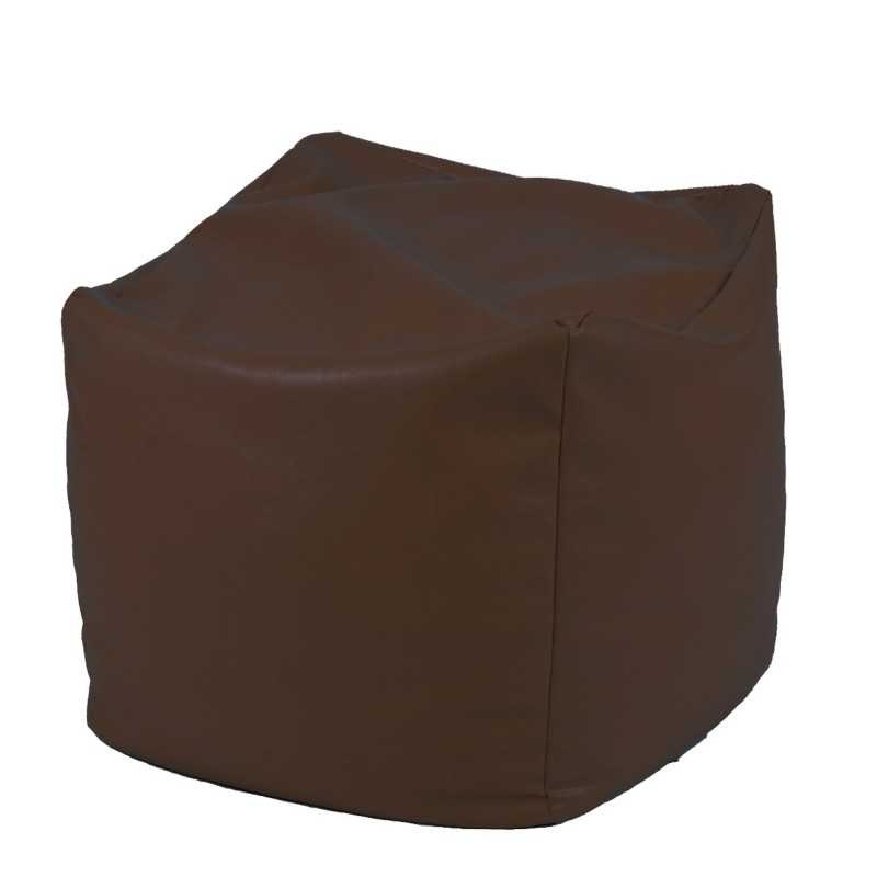 Taburet Cub XL, Material Piele ecologica - Chocolate