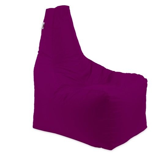 Fotoliu puf, Sunlounger EVO XL, umplutura de burete Memory Mix, material impermeabil, Magenta - Img 1