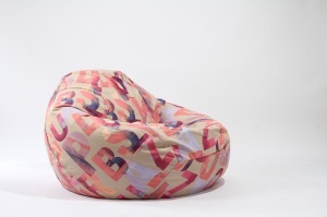 Fotoliu Nirvana Gigant, Material Textil - Crimson - Img 2