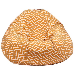 Fotoliu Nirvana Gigant, Material Textil - Zippity Orange - Img 1