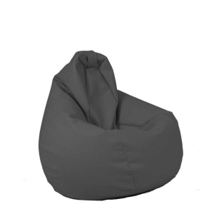 Fotoliu Nirvana Hobbit, Material Piele ecologica - Grey - Img 1