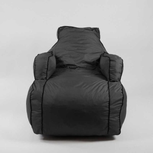 Fotoliu Player Mini Pufrelax, Material Impermeabil - Gri inchis - Img 2
