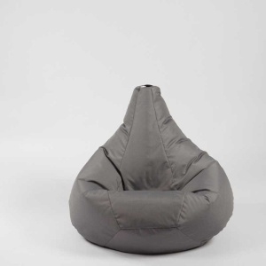 Fotoliu puf copii, Nirvana Light Pufrelax, Material Impermeabil - Grey - Img 2