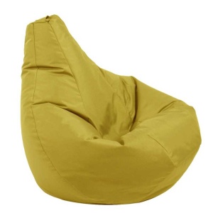 Fotoliu puf copii, Nirvana Light Pufrelax, Material Impermeabil - Yellow Quince - Img 2