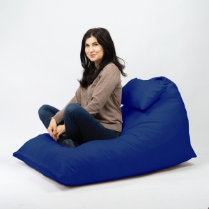 Fotoliu puf, Pufrelax Kudos, perna inclusa, Material Impermeabil - Blue Royal - Img 3