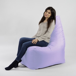 Fotoliu puf, Sunlounger EVO XL, umplutura de burete Memory Mix, Material Impermeabil - Lilac - Img 5