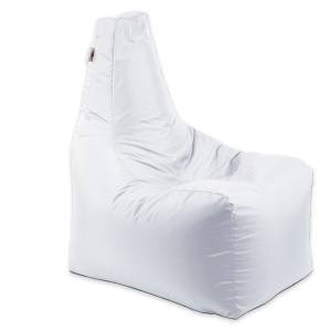 Fotoliu puf, Sunlounger EVO XL, umplutura de burete Memory Mix, material impermeabil, Alb - Img 1
