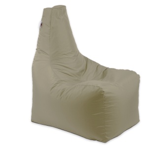 Fotoliu puf, Sunlounger EVO XL, umplutura de burete Memory Mix, material impermeabil, Bej - Img 1