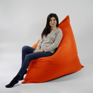 Fotoliu tip Perna Magic Pillow, Material Impermeabil - Neon Orange - Img 6