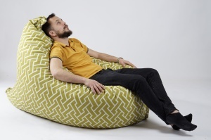 Fotoliu tip Perna Magic Pillow XXL, Material Textil - Zippity Green - Img 4