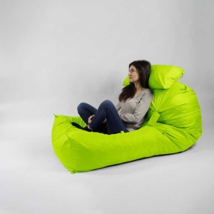 Fotoliu Yoga XL si Perna, Material Impermeabil - Verde neon - Img 5