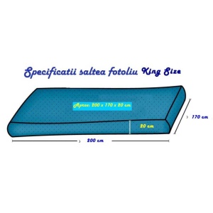 Set Fotoliu King Size cu Otoman (suport picioare), Material Textil - Lemon - Img 6
