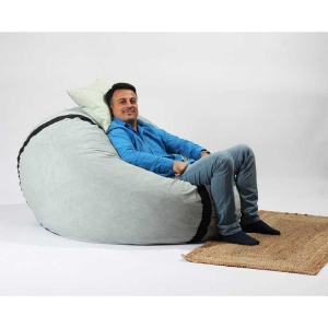 Set Fotoliu King Size cu Perna, Material Textil - Light Mint - Img 2