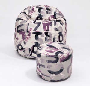 Set Fotoliu Matusalem cu Otoman (suport picioare), Material Textil - Urban Mystique