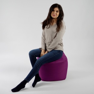 Taburet Cub, material impermeabil - Magenta - Img 3