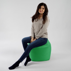 Taburet Cub Pufrelax, material impermeabil, Green Apple - Img 3