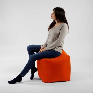 Taburet Cub XL, Material impermeabil - Neon Orange - Img 3