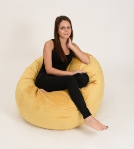 Fotoliu Matusalem, Material Textil - Lemon - Img 2