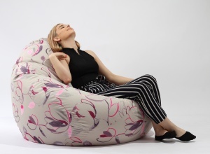 Fotoliu Nirvana Gigant, Material Textil - Flower Buds - Img 3