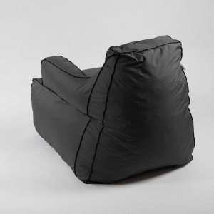 Fotoliu Player Mini Pufrelax, Material Impermeabil - Gri inchis - Img 3