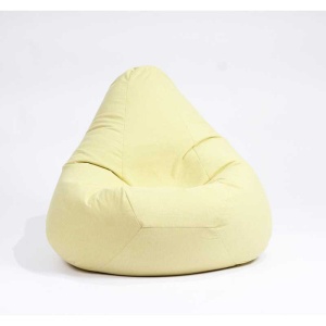 Fotoliu puf copii, Nirvana Light Pufrelax, Material Textil - Lemon - Img 4