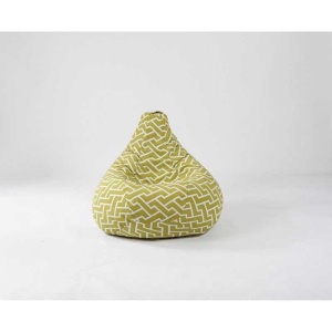 Fotoliu puf copii, Nirvana Light Pufrelax, Material Textil - Zippity Green - Img 3