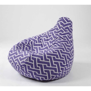 Fotoliu puf copii, Nirvana Light Pufrelax, Material Textil - Zippity Purple - Img 2