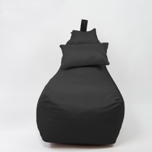 Fotoliu puf, Pufrelax Miraggio, perna inclusa, Material Impermeabil - Gri inchis - Img 2