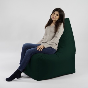 Fotoliu puf, Sunlounger EVO XL, umplutura de burete Memory Mix, Material Impermeabil - Verde Tuborg - Img 4