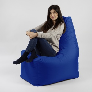 Fotoliu puf, Sunlounger EVO XL, umplutura de burete Memory Mix, material impermeabil, Blue Royal - Img 6