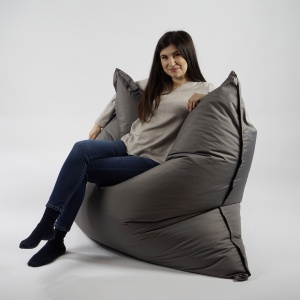Fotoliu tip Perna Magic Pillow, Material Impermeabil - Grey - Img 8