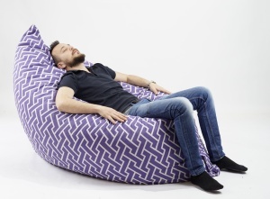 Fotoliu tip Perna Magic Pillow XXL, Material Textil - Zippity Purple - Img 4