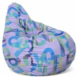 Kids' bean bag chair, Nirvana Light, Textile material - Serenity