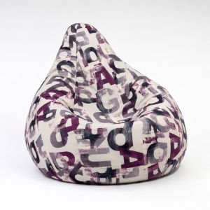 Kids' bean bag chair, Nirvana Light, Textile material - Urban Mystique