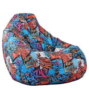 Nirvana Grande bean bag, Waterproof material - Street Art