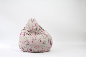 Nirvana Hobbit Pufrelax bean bag, Textile material - Flower Buds
