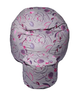 Set Fotoliu King Size cu Otoman (suport picioare), Material Textil - Flower Buds