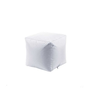 Taburet Cub, Material Impermeabil - Alb