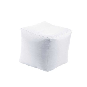 Taburet Cub XL, Material impermeabil - Alb - Img 2