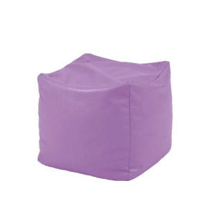 Cube XL Stool, Faux leather - Violet