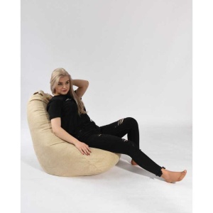 Fotoliu Nirvana Hobbit Pufrelax, Material Textil - Marble - Img 2