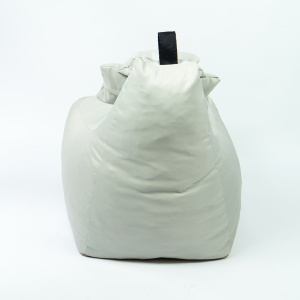 Fotoliu puf, Pufrelax Miraggio, perna inclusa, material impermeabil - Gri deschis - Img 3