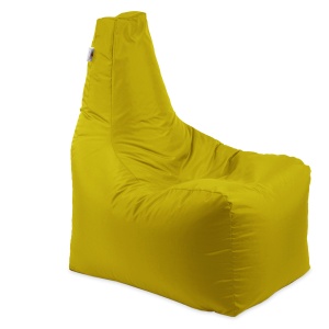 Fotoliu puf, Sunlounger EVO XL, umplutura de burete Memory Mix, material impermeabil, Galben - Img 1