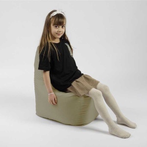 Fotoliu tip Scaun Sunlounger Junior, Material Impermeabil - Bej - Img 5