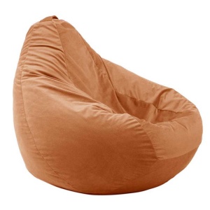 Nirvana Grande bean bag, Textile material - Terracotta Orange