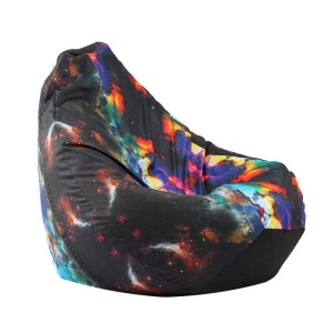 Nirvana Hobbit Pufrelax bean bag, Waterproof material - Lagoon Nebula