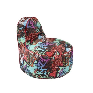 OK Junior bean bag, Waterproof material - Street Art