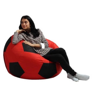 Fotoliu Minge Telstar XL, Material Impermeabil - Red & Black - Img 2