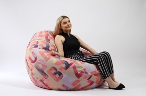 Fotoliu Nirvana Gigant, Material Textil - Crimson - Img 3